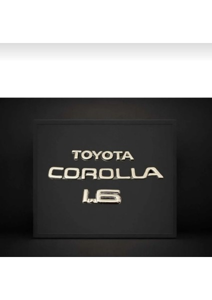 Toyota Corolla 1.6 Bagaj Yazısı 3'lü Takım