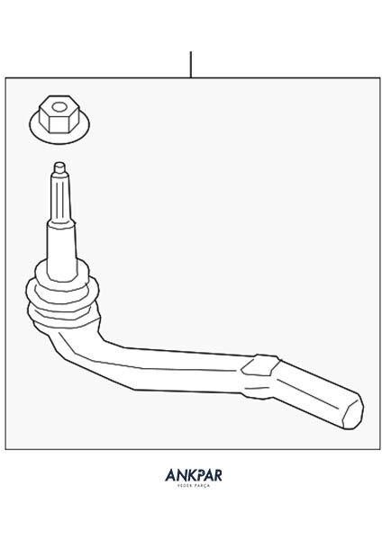 Volvo XC40 Sol Rot Başı 32221545
