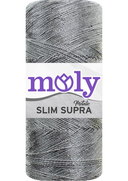 Slim Supra Metalic El Örgü Ipi 200 gr
