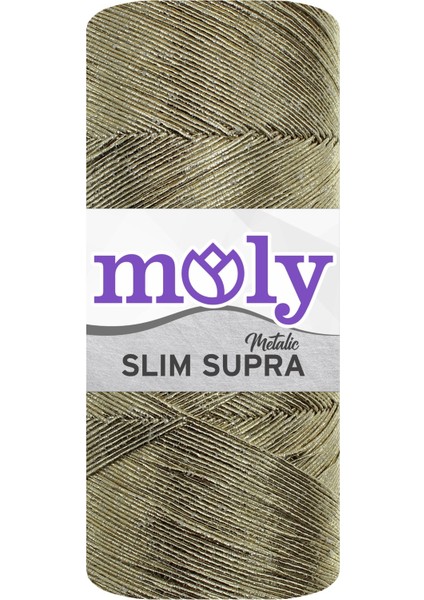 Slim Supra Metalic El Örgü Ipi 200 gr
