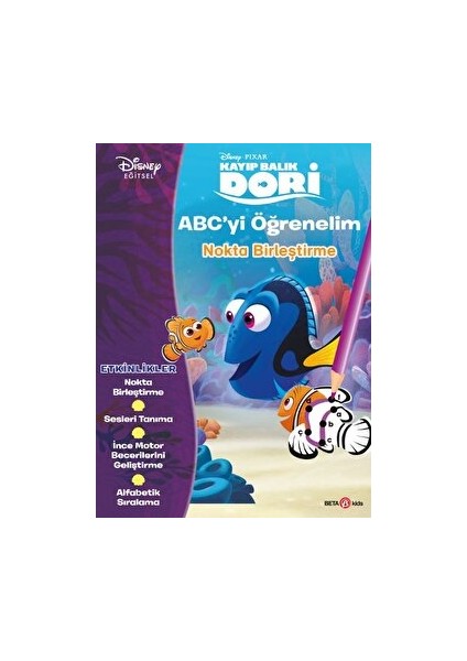 Disney Eğitsel Dori Abc’yi Öğrenelim Nokta Birleştirme