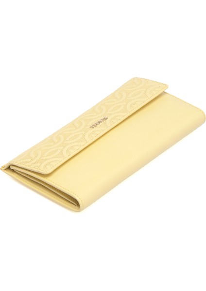 Sarı Hakiki Deri Kadın Cüzdan - S1CB00005793-L5E