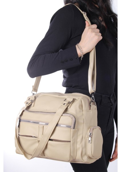 Hakkan Çanta Byhakan JN-514 Yerli Yıkama Deri Kadın Omuz Çanta Bayan Çapraz Çanta