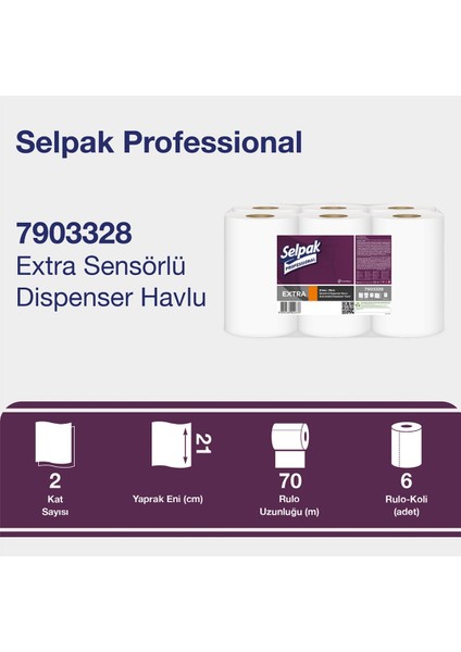 Prof. Rulo Havlu 21CM 70 mt 6 Lı