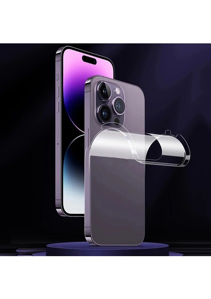 Apple iPhone 14 Pro Max Kaplama Şeffaf Arka ve Yan Full Kaplama Voyo