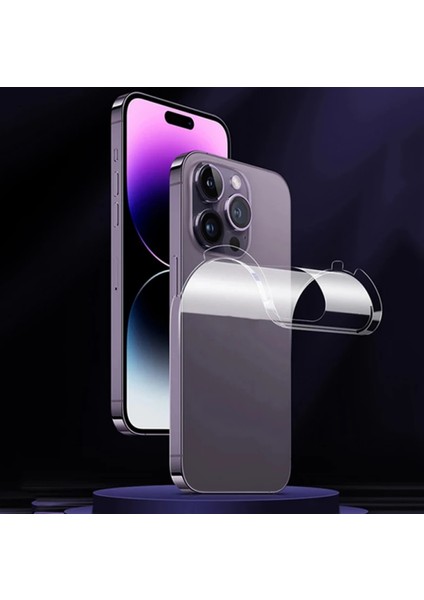 Apple iPhone 14 Pro Max Kaplama Şeffaf Arka ve Yan Full Kaplama Voyo