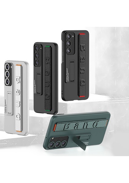 Galaxy S23 Plus Kılıf Kamera Korumalı Standlı El Geçmeli Tutamaçlı Ultra Ince Kapak (Band) fırsatları