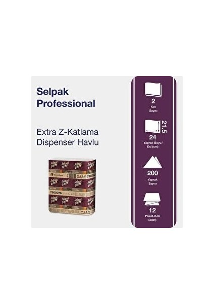 Z Katlama Dispenser Havlu 12X200