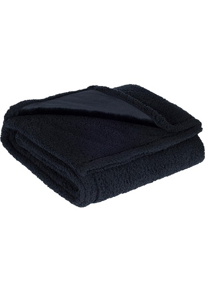 Köpek Battaniyesi Peluş Tersinir Atma Yatabilir Tersinir Battaniye Yatak Siyahı 145 cmX216 cm (Yurt Dışından) fırsatları