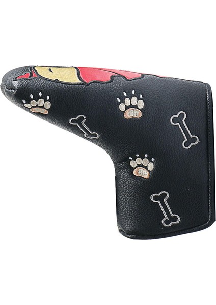 Golf Mallet Putter Kafa Kapağı Çoğu Putter Koruyucu Putter Kapakları Düz ​​siyah (Yurt Dışından)