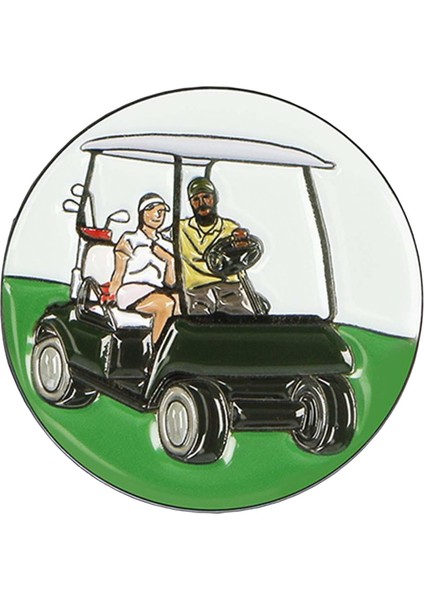 Golf Topu Işaretçisi Golf Topu Işareti Şapka Klipsiz 25MM Katı Emaye Yuvarlak Stil D (Yurt Dışından) fiyatları
