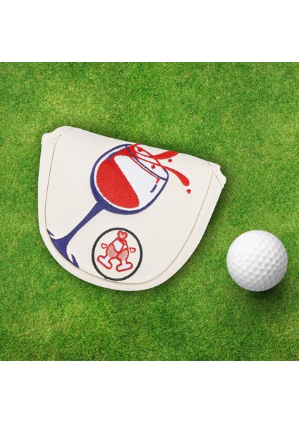 Golf Putter Head Covers Golf Putter Kapakları Koruyucu Muhafız Taşınabilir Çorap Mallet Beyaz (Yurt Dışından) fiyatları