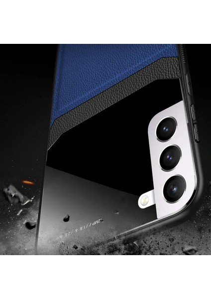 Samsung Galaxy S21 Plus Kılıf Zebana Lens Deri Kılıf Lacivert fiyatları