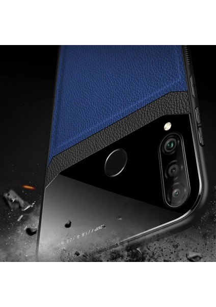 Huawei P30 Lite Kılıf Zebana Lens Deri Kılıf Lacivert fiyatları