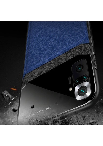 Xiaomi Redmi Note 10 Pro Max Kılıf Zebana Lens Deri Kılıf Lacivert modelleri