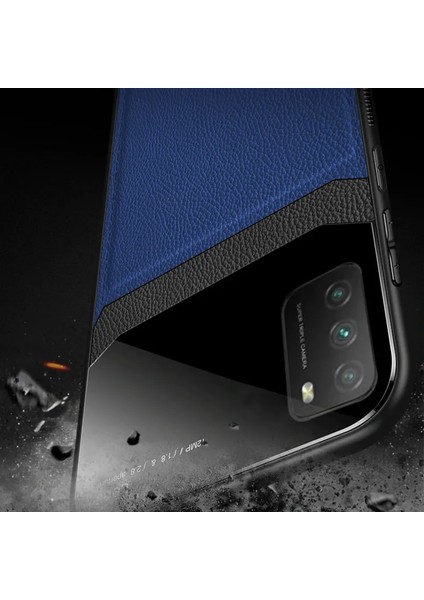 Xiaomi Poco M3 Kılıf Zebana Lens Deri Kılıf Lacivert fiyatları