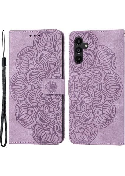 Samsung Galaxy A24 4g Için Flip Deri Telefon Kılıfı Mandala Çiçek Telefon Cüzdan Kapak Standı (Yurt Dışından) fiyatları