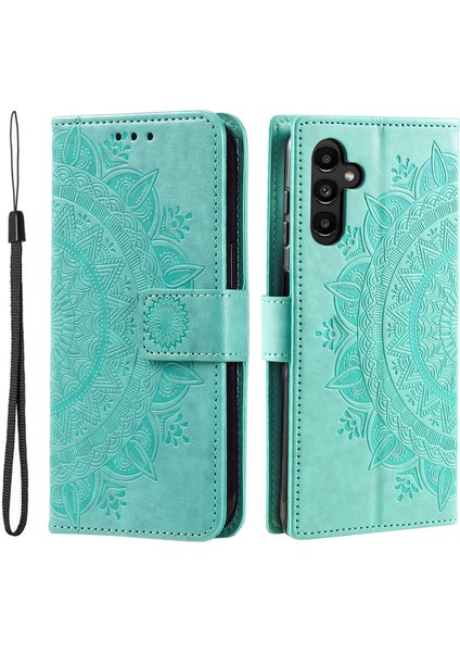 Samsung Galaxy A24 Için 4g Pu Deri Cüzdan Telefon Kılıfı Baskılı Mandala Çiçek Desen Stand Kapağı (Yurt Dışından) fiyatları