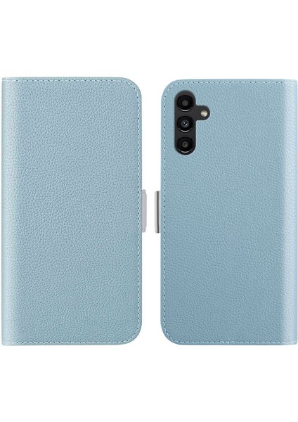 Samsung Galaxy A24 Için 4g Litchi Doku Pu Deri Kılıf Stand Cüzdan Şeker Renk Kapağı (Yurt Dışından)