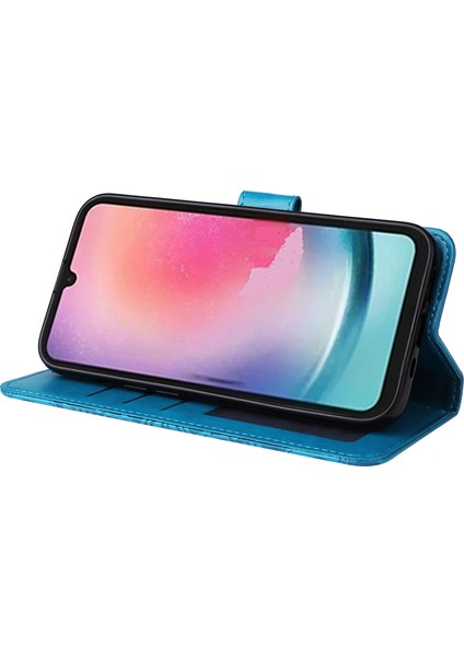 Samsung Galaxy A24 4g Için Deri Telefon Kılıfı, Stand Cüzdan Ayçiçeği Baskılı El Kayışı İle Kapak (Yurt Dışından) modelleri