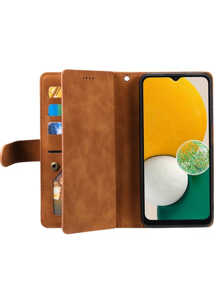 Samsung Galaxy A24 Için 4g Pu Deri Telefon Kılıfı Zipper Cep 9 Kart Yuvaları Koruyucu Kapak (Yurt Dışından) modelleri