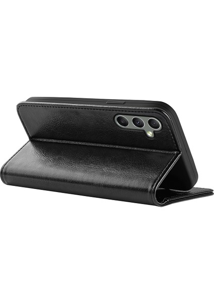 Samsung Galaxy A24 4g Pu Deri Cüzdan Flip Cover Crazy At Doku Stand Telefon Kılıfı (Yurt Dışından) fırsatları