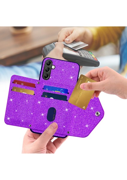 Samsung Galaxy A24 4g Kart Tutucu Telefon Kabuğu Kickstand Pu Deri+Tpu Telefon Kapağı (Yurt Dışından) fiyatları