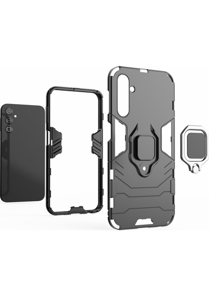 Samsung Galaxy A24 4g Için Telefon Kılıfı, Yüzük Tutucu Kickstand Shockproof Cover Tpu+Pc Kabuğu (Yurt Dışından) fiyatları