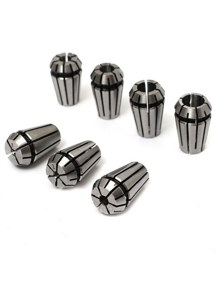 Adet 2mm x 15MM Karbür Tek Kanallı Spiral Parmak Freze Cnc Freze Ucu ve 7 Adet 1-7mm ER11 Yaylı Pens (Yurt Dışından) modelleri