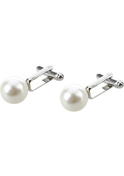 Çift Yuvarlak Faux Pearl Erkek Takım Elbise Metal Kol Düğmeleri Kol Düğmeleri 0.47 (Yurt Dışından) fiyatları