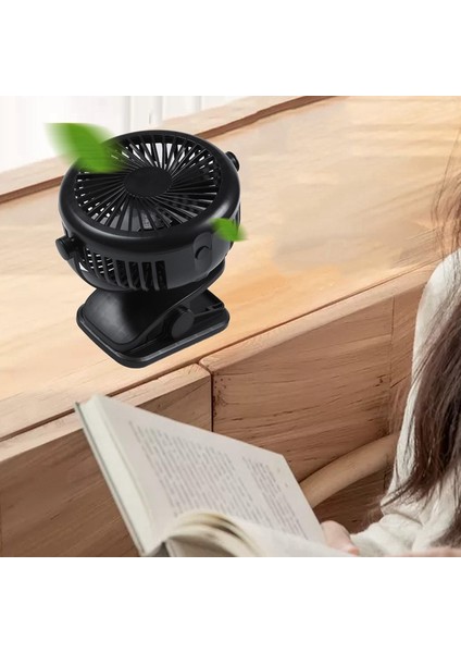 Yeni USB 5V 5W Ev Aletleri Taşınabilir USB Şarj Fanı, Başucu Bebek Arabası Için Klipsli-Siyah (Yurt Dışından) modelleri