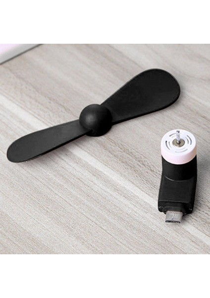 Te Mini Taşınabilir Serin Mikro USB Fanı 5V 1W Cep Telefonu Hayranları Düşük Ses (Yurt Dışından)