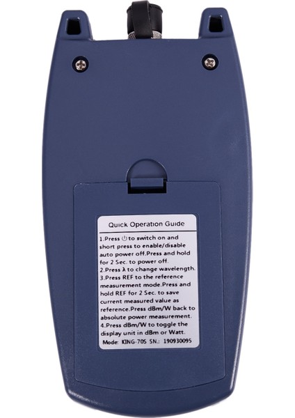 Mini Optik Güç Ölçer KING-70S Tip A Opm Fiber Optik Kablo Test Cihazı -70DBM+10DBM Sc/fc Evrensel Arayüz Konektörü (Yurt Dışından) fiyatları
