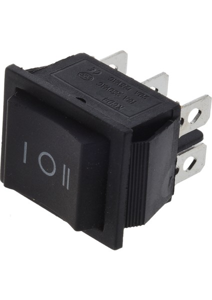 4 Adet 250V/15A 125V/20A Ac On/off Dpdt Rocker Switch, 2 Adet Siyah ve 2 Adet Siyah-Galaktik (Yurt Dışından)