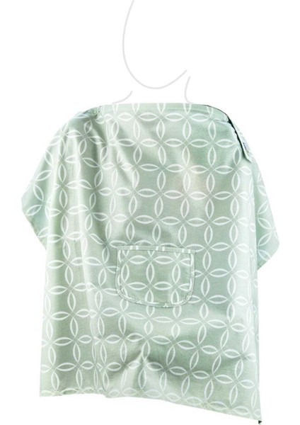 Babyjem Büyük Cepliyeşil Renk Desenli Emzirme Önlüğü