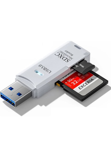 NO143 Kart Okuyucu Micro Sd Kart Okuyucu Usb3.0 Çevirici Adaptör ( 2 Adet)