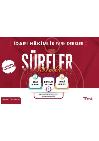 Temsil Kitap Idari Hakimlik Fark Dersler Süreler Kitabı