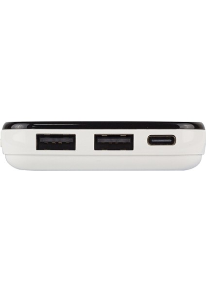 S-Lınk IP-G2710 10000MAH Powerbank 2 USB Port Beyaz LCD Göstergeli Powerbank