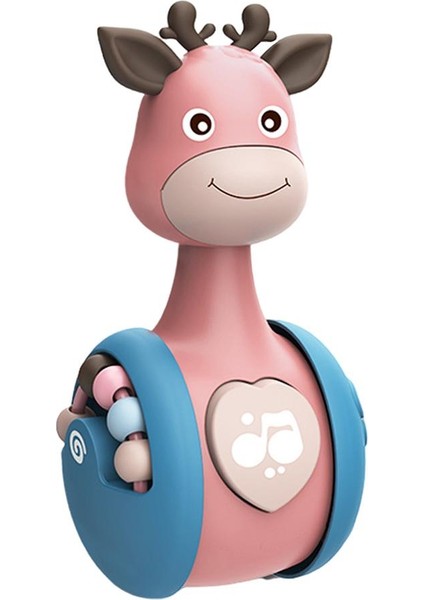 Plastik Bebek Çıngıraklı Bardak Bebek Bebek Zili Öğrenme Eğitim Oyuncakları Pembe A (Yurt Dışından)