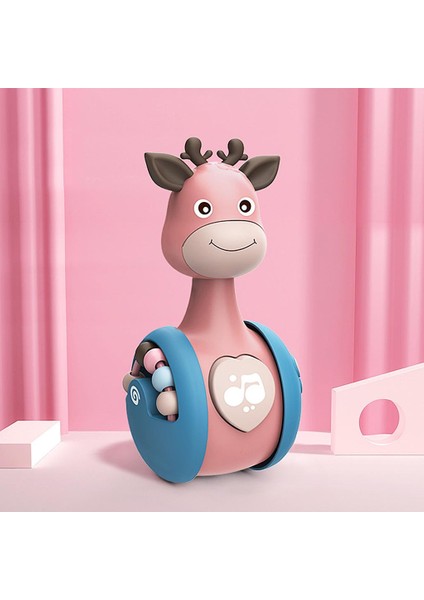Plastik Bebek Çıngıraklı Bardak Bebek Bebek Zili Öğrenme Eğitim Oyuncakları Pembe A (Yurt Dışından)
