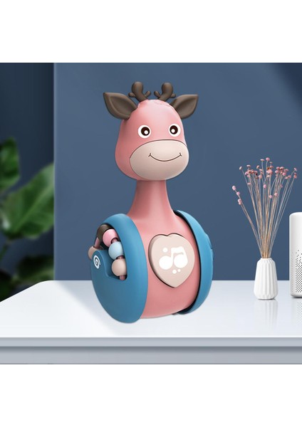 Plastik Bebek Çıngıraklı Bardak Bebek Bebek Zili Öğrenme Eğitim Oyuncakları Pembe A (Yurt Dışından)