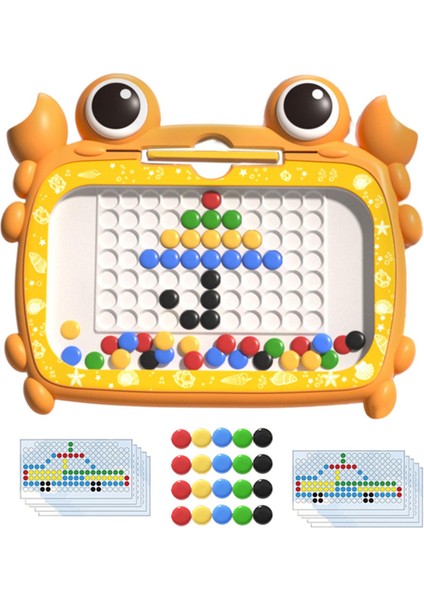 Büyük Doodle Board Çocuklar Toddler Için Tahta Çizim 4 Yaşındaki Parti 50 Boncuk Turuncu (Yurt Dışından)