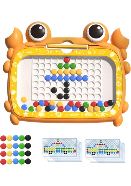 Büyük Doodle Board Çocuklar Toddler Için Tahta Çizim 4 Yaşındaki Parti 50 Boncuk Turuncu (Yurt Dışından)