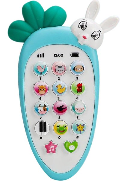 Bebek Cep Telefonu Oyuncak Eğitici Hücre Oyuncak Müzik Yürümeye Başlayan Çocuk Hediye Mavi (Yurt Dışından)