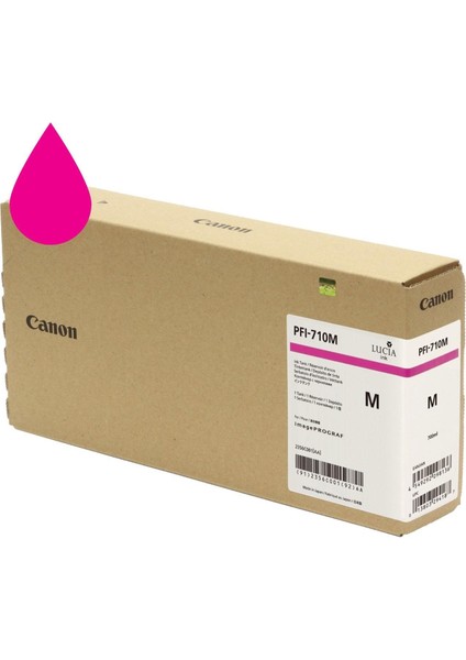 ® Canon PFI-710 M (Magenta) Kırmızı Plotter Orijinal Mürekkep Kartuş 700 ml (2356C001)