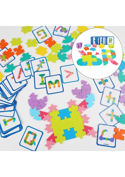 Jigsaw Bulmaca Eğitim Set Çocuklar Için Bilişsel Mektuplar Bebek (Yurt Dışından)