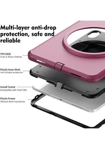 Apple IPAD10 Nesil 10.9 2022 Tablet Koruyucu Kabuk Döner Braket Her Şey Dahil Üçü Bir Arada Koruyucu Kabuk Dış Ticaret (Yurt Dışından) fiyatları