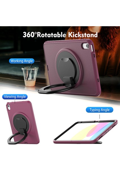 Apple IPAD10 Nesil 10.9 2022 Tablet Koruyucu Kabuk Döner Braket Her Şey Dahil Üçü Bir Arada Koruyucu Kabuk Dış Ticaret (Yurt Dışından) fırsatları