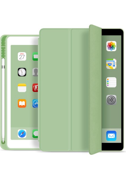 ipad 10.9 Kalem Yuvası ile Koruyucu Kılıf Tablet Bilgisayar Kasası 2020 Üç Katlı ipad Air4 Koruyucu Kılıf (Yurt Dışından)