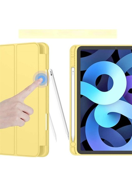 ipad 10.9 Kalem Yuvası ile Koruyucu Kılıf Tablet Bilgisayar Kasası 2020 Üç Katlı ipad Air4 Koruyucu Kılıf (Yurt Dışından) modelleri